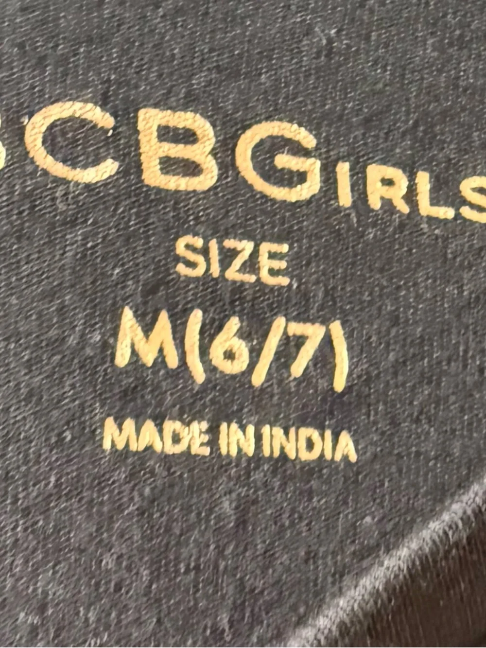 BCBGirls Navy Gold Heart Print Long Sleeve Dress Size 6/7